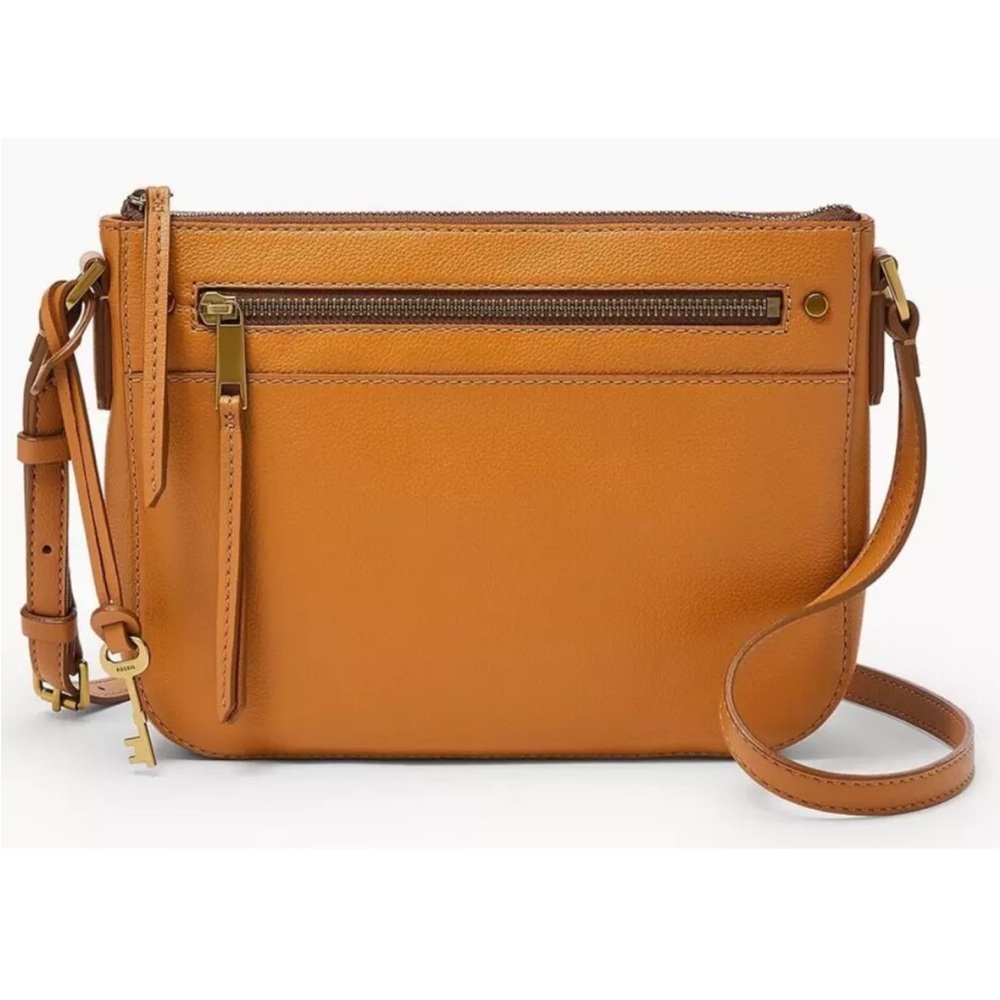 NWT, Fossil, Leather Farrah Crossbody - Picture 2 of 7